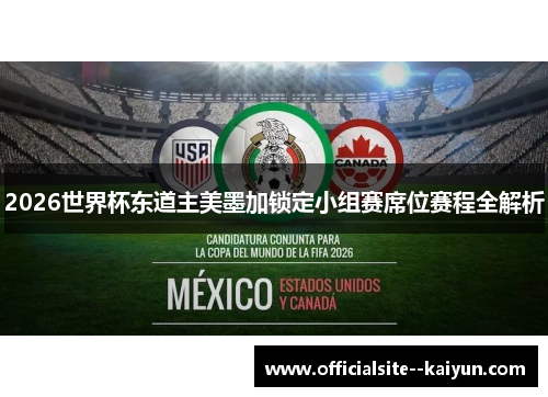 2026世界杯东道主美墨加锁定小组赛席位赛程全解析 2026世界杯东道主美墨加锁定小组赛席位赛程全解析